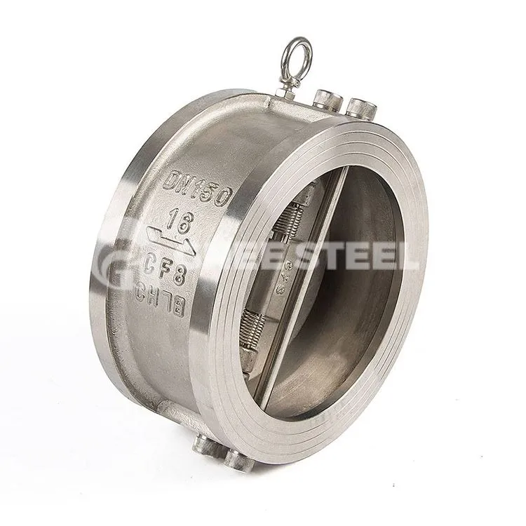 Valvola di ritegno a doppia piastra