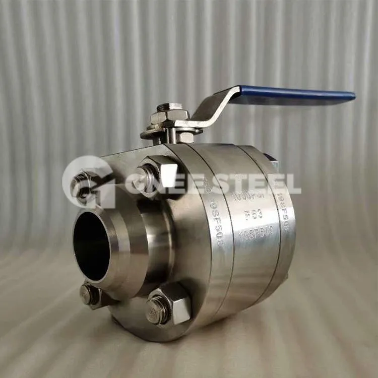 Valvola a sfera in acciaio forgiato