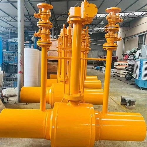Valvola a sfera completamente saldata interrata direttamente a gas