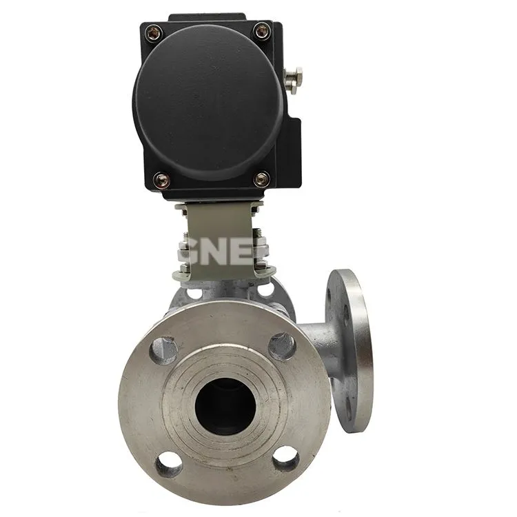 Valvola a sfera a tre vie tipo L