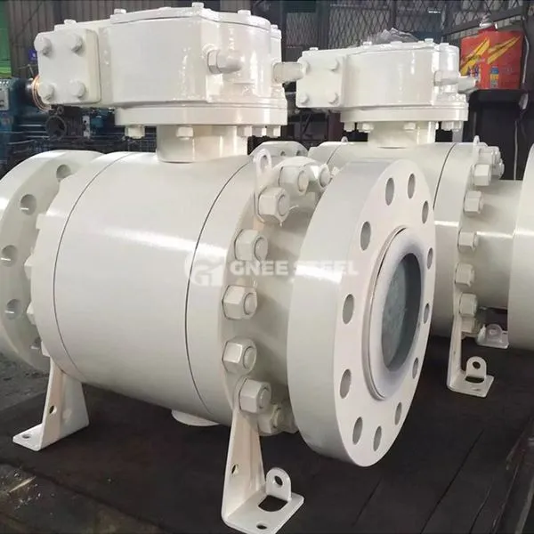 Valvola a sfera di trunnion seduto in metallo