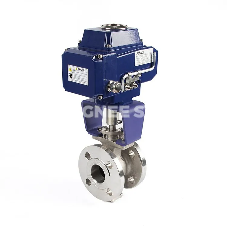 Valvola a sfera in acciaio inox V Port